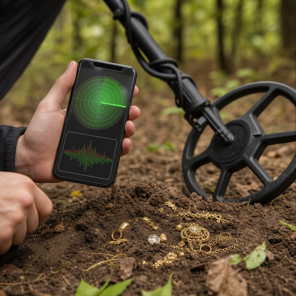 Detector de Metais Android: Encontre Ouro e Prata Escondidos