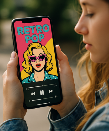Pop Retrô no Celular