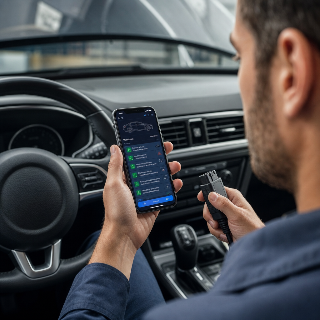 Diagnóstico completo do carro direto no seu iPhone em segundos