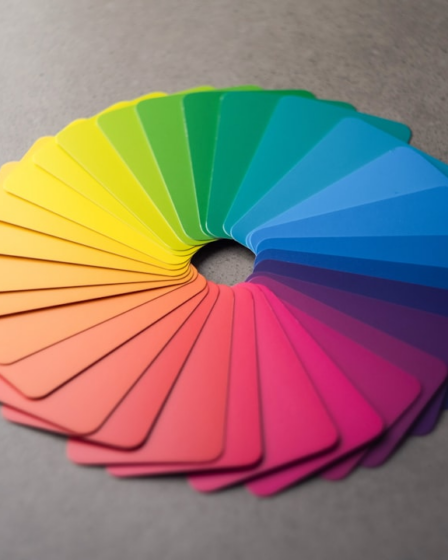 a circle of different colors on a table — Foto por Andy Brown na Unsplash