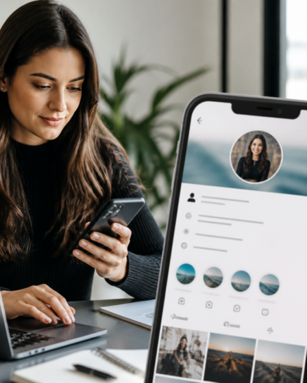 App para criar bio e perfil profissional atrativo