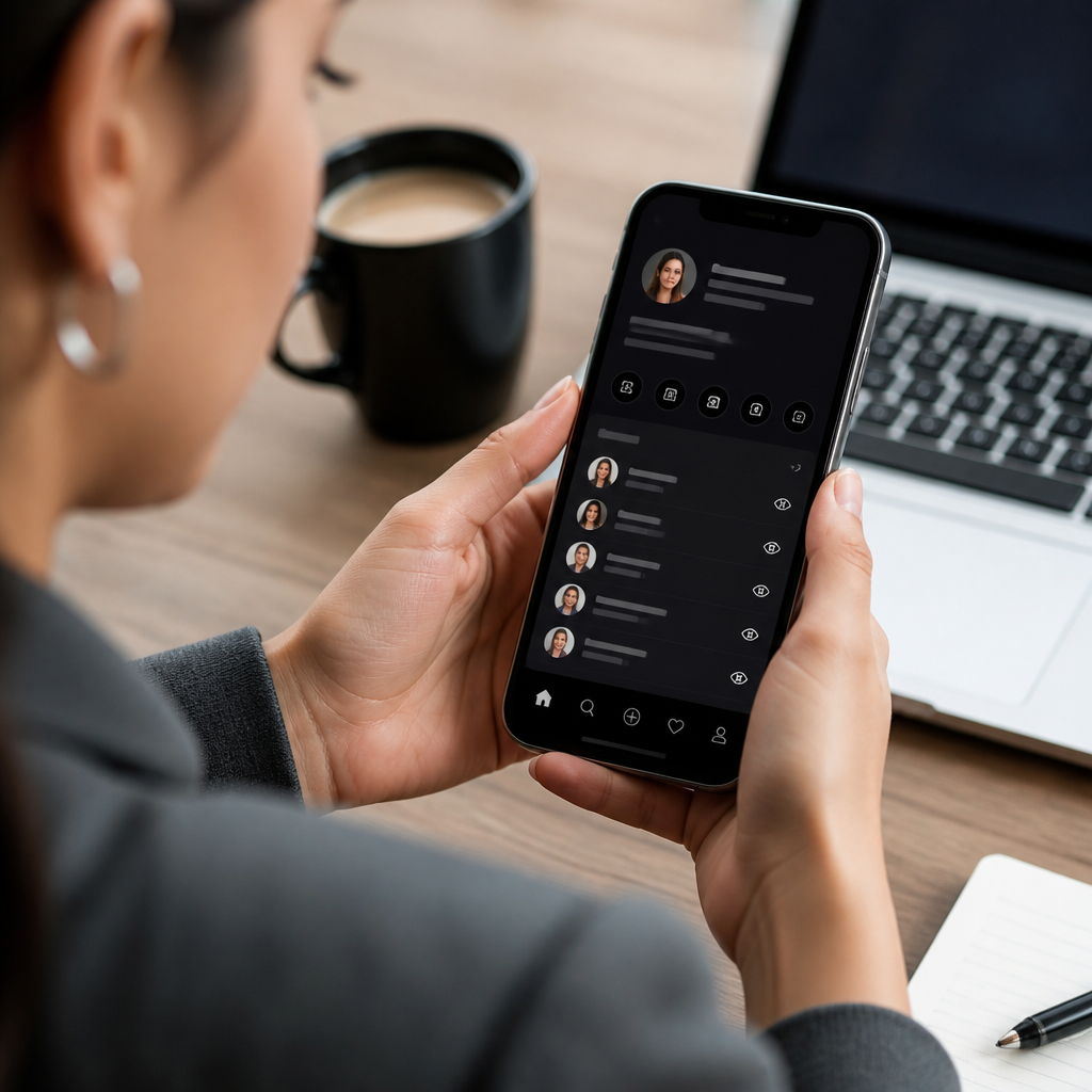 App para Bio Profissional e Ver Visitantes
