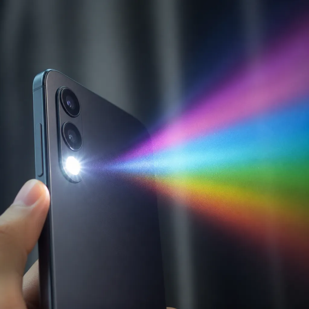 Lanterna LED colorida no Android: Transforme a luz do seu celular