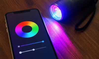Lanterna colorida iPhone: Controle cores e intensidade da luz LED