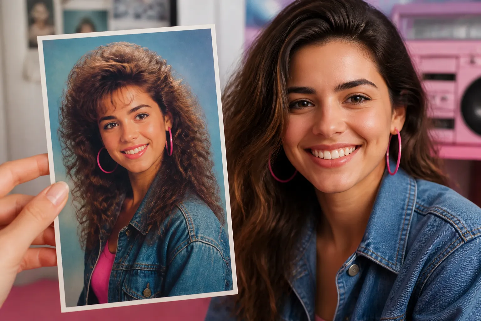 Veja como você ficaria nos anos 80 com este app incrível